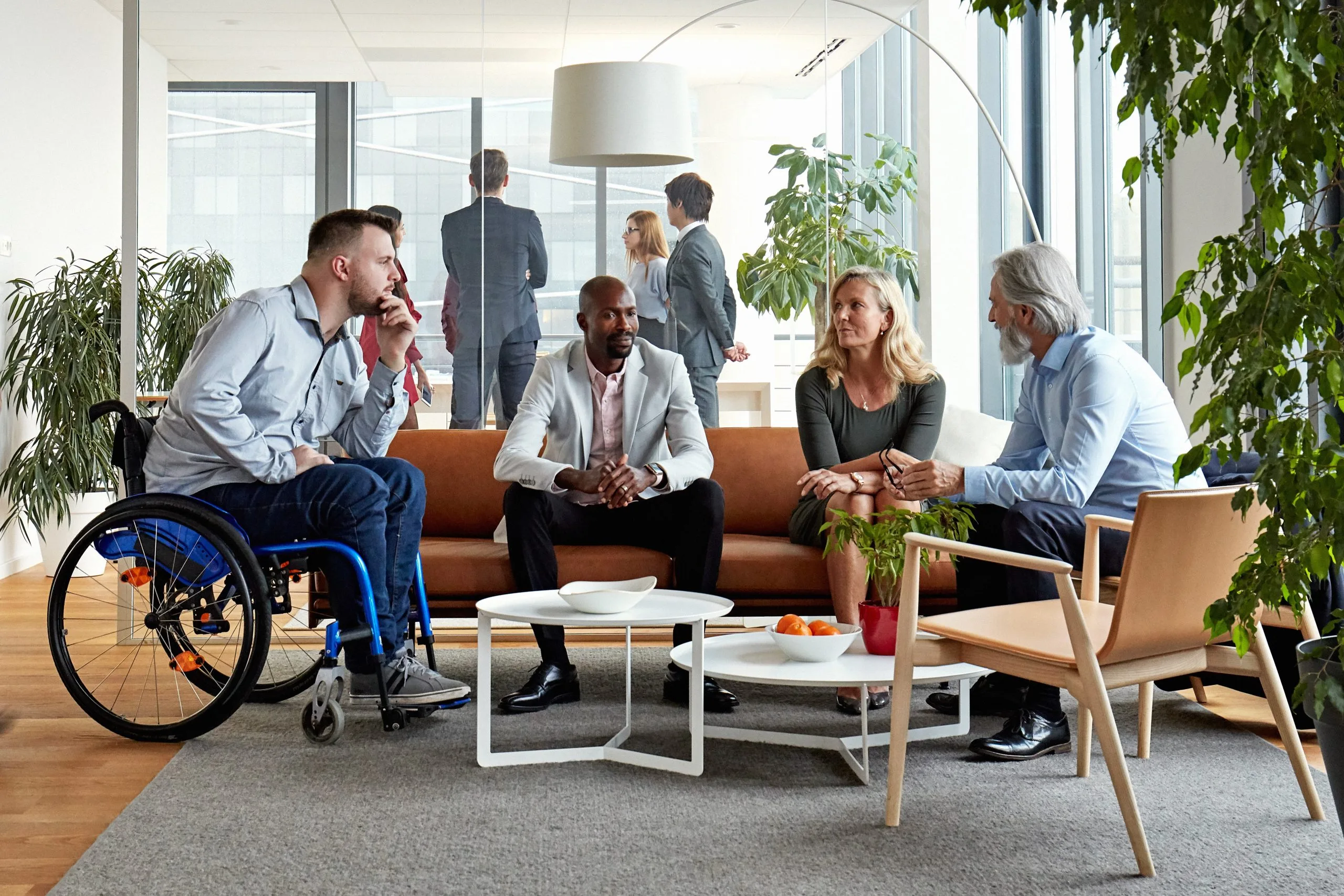 People sitting together