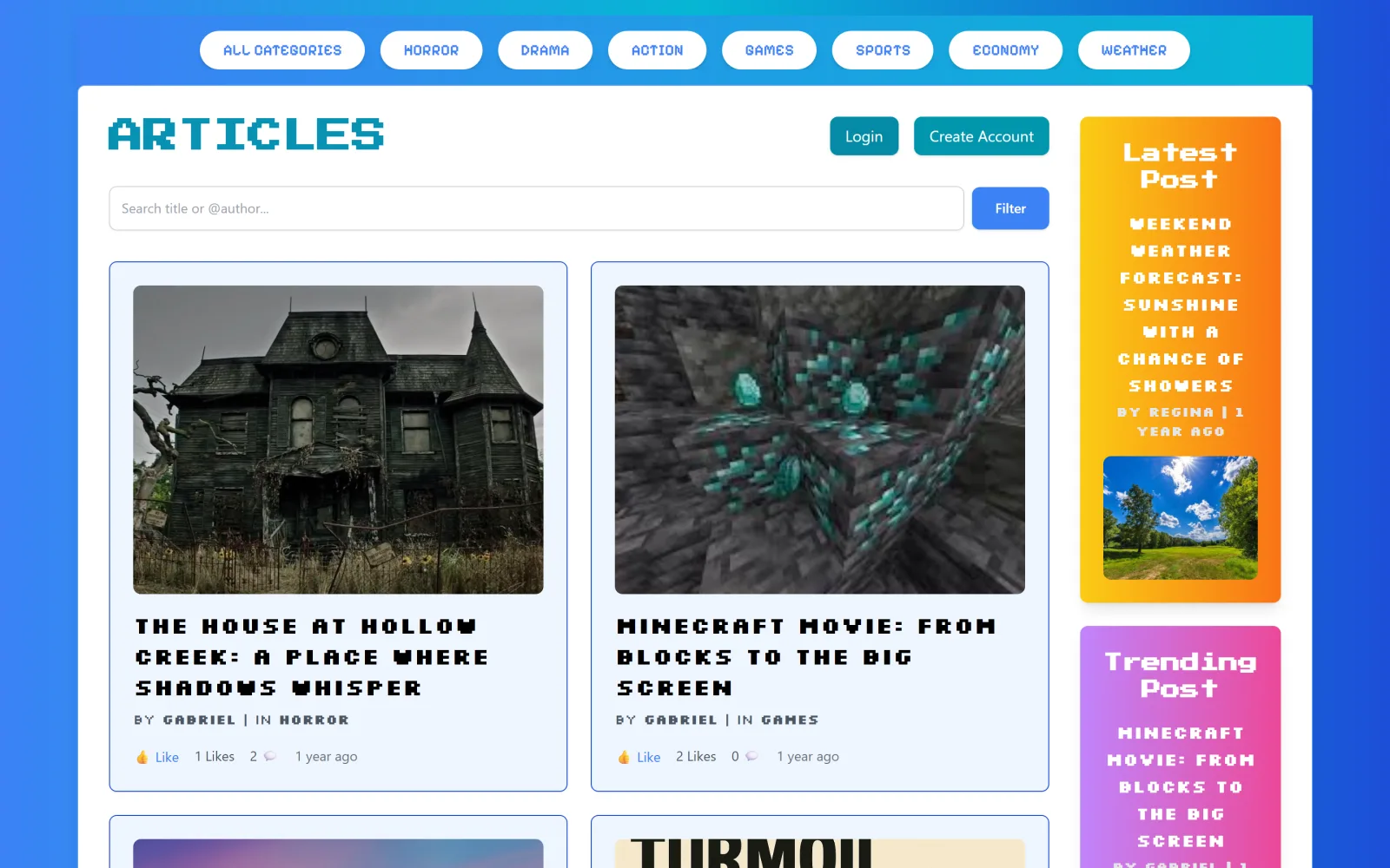 Blog Page